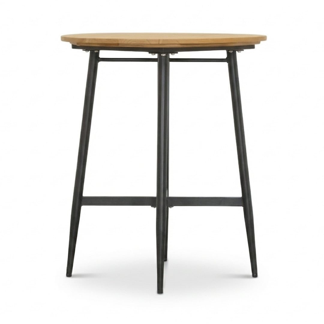 Valencia dining bartafel 4 personen | teakhout + aluminium | antraciet | 90cm rond