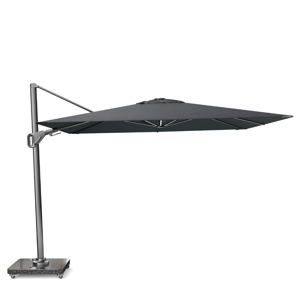 Nexus T² zweefparasol - premium doek | 300x300cm | Faded Black