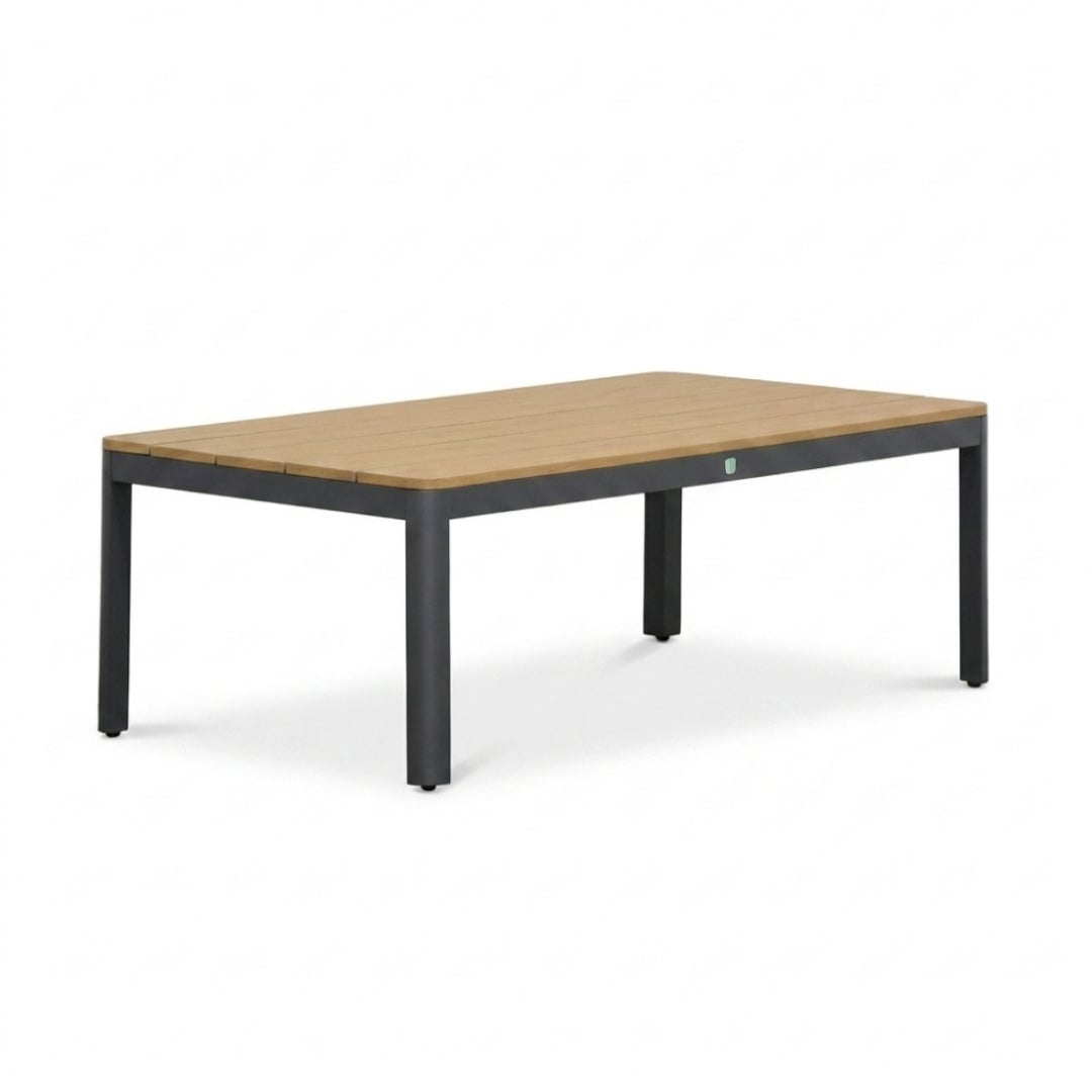 Tokyo loungetafel | aluminium + polywood | antraciet | 120x65cm