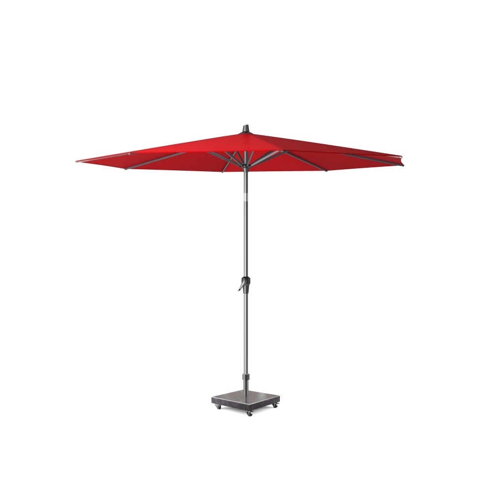 Riva stokparasol rood | Ø250cm rond
