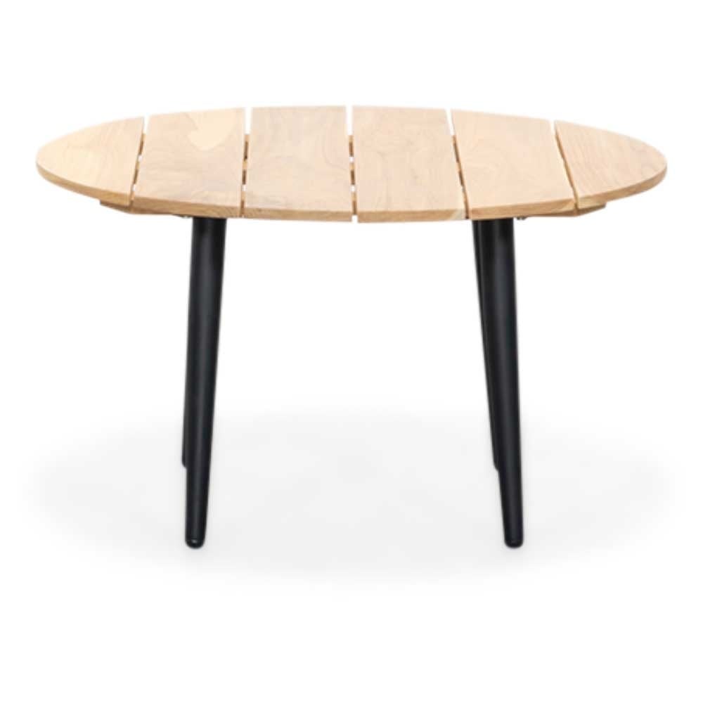 Palermo bijzettafel | aluminium + teakhout | 75cm