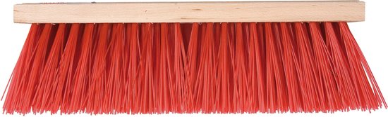 Talen Tools - Bezem - Kunststof - Rood - 41 cm - Zonder steel