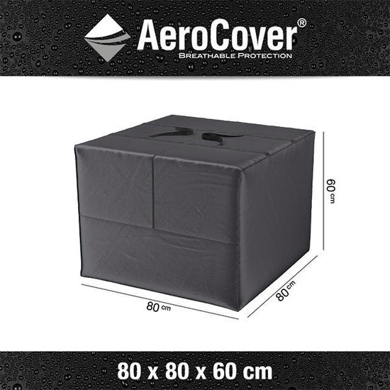 AeroCover kussentas 80x80xh60 - antraciet