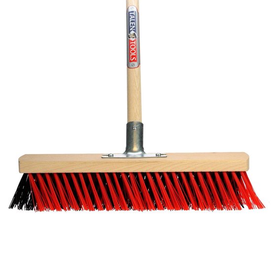 Talen Tools - X-bezem - Buiten - 40 cm - Rood/Zwart - Compleet
