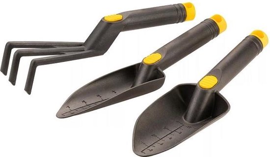 Topex tuingereedschap-set cultivator, schep breed en smal (3-delig) - 15A411