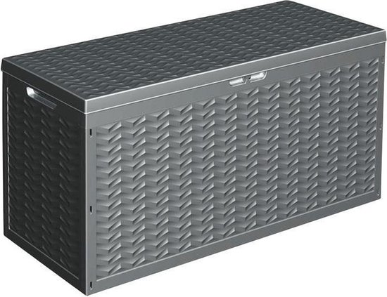 Opbergbox Kussenbox - tuinkist 320 liter - antraciet - 120 x 45 x 60 cm