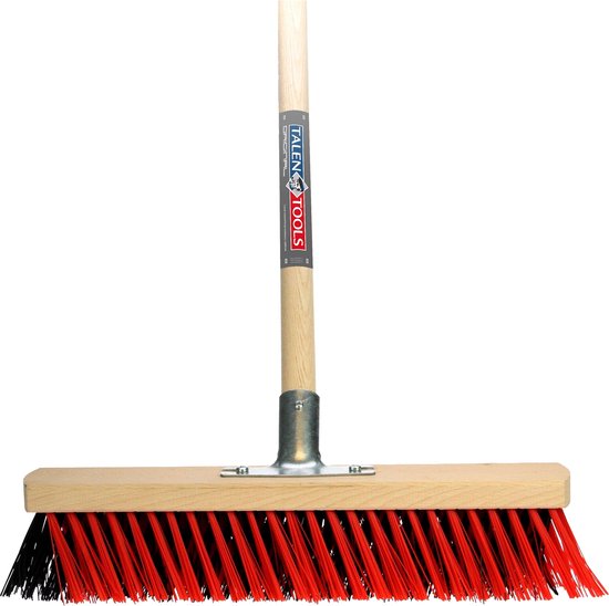 Talen Tools - X-bezem - Buiten - 40 cm - Rood/Zwart - Zonder steel