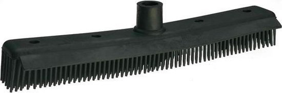 Sinelco Rubber bezem zwart