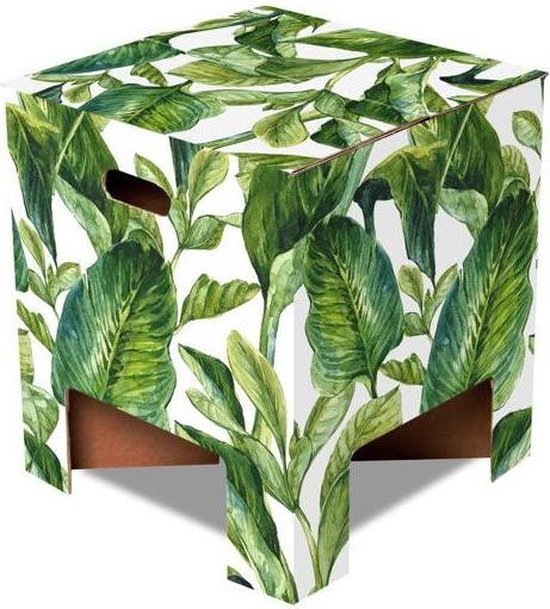 Dutch design Kruk - Green Leaves