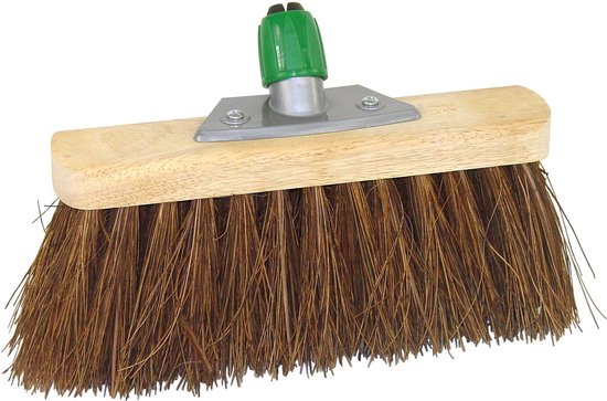 Straatbezem met bassine vezels en steelhouder 30cm BETRA