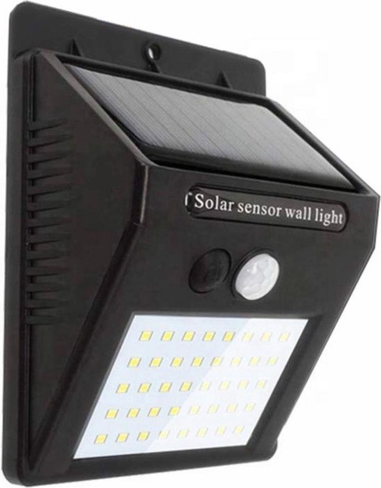 Automatische Solar LED lamp - GoodRey™ -  30 LED - Bewegingssensor - Zonne-energie - Tuinverlichting voor hek en wand