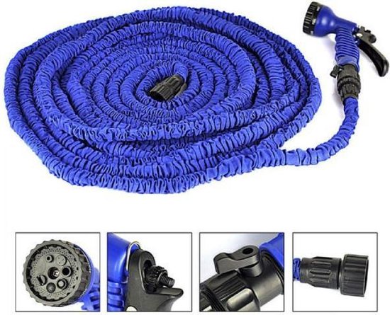 Flexibele Tuinslang  20- 60 meter - Blauw