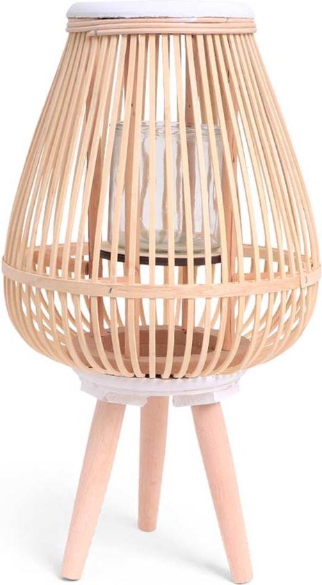 SENZA Bamboo Lantern White/Natural