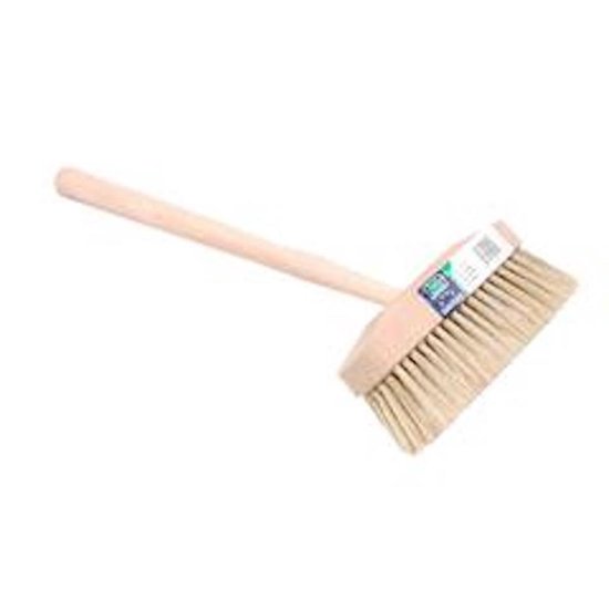 Witluiwagen varkenshaar, steel hout 15cm