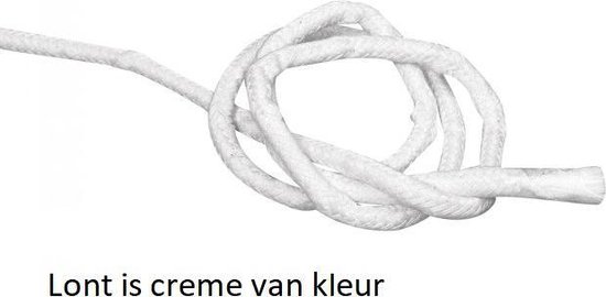 Glorex olielampen lont 100cm lang en 3 mm dik rond