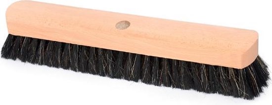Zaalveger hout 40 cm zwart haar