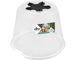 Elho Green Basics Kweekhuis Rond 30 - Binnen en Buiten - Kweken en Oogsten - Ø 30.0 x H 23.1 cm - Transparant