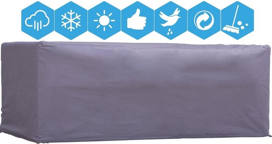 Weersbestendige Beschermhoes Tuinset | 185 x 105 x 75 cm | Premium | Waterproof | TÜV Rheinland Gecertificeerd | Hoes voor Tuin | Waterdicht | Solution Dyed (verkleuring onmogelijk)