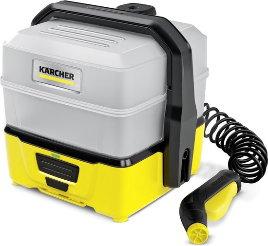 Kärcher OC 3 Plus hogedrukreiniger Compact Batterij/Accu 120 L/u Zwart, Geel