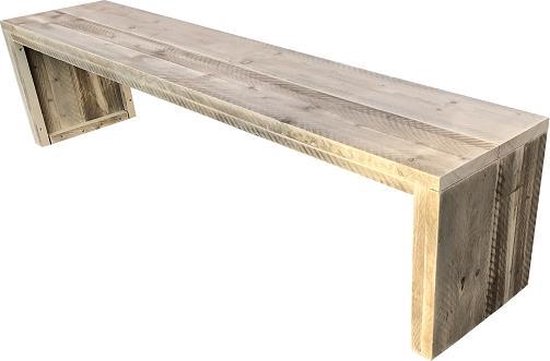 Wood4you - Tuinbank Zaandam - 200cm steigerhout  'Doe het zelf' Bouwpakket