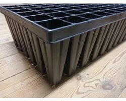 1 x Stevige DIEPE Zaaitray Hard Plastic - 60 cellen (30x51 cm)- ZEER DUURZAAM - Kweekbak Zaaibak Kweektray Stektray - 15 cm hoog