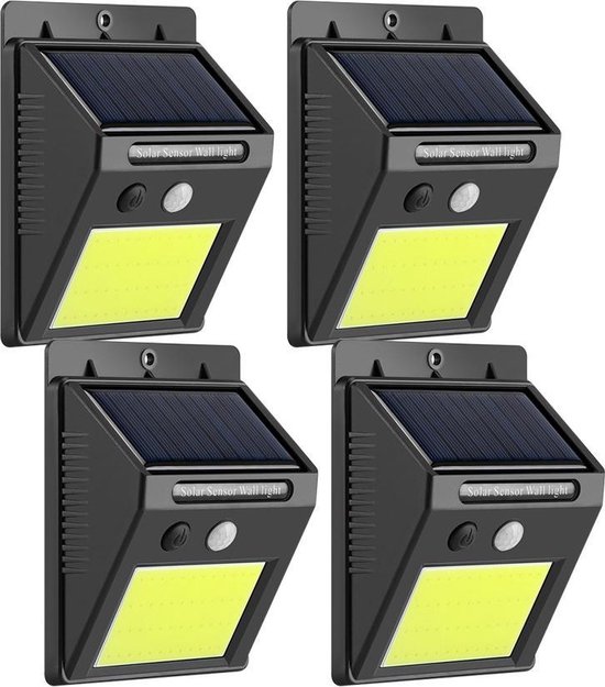 Automatische Solar LED lamp - 48 LED – Bewegingssensor - Zonne-energie – Tuinverlichting voor hek en wand