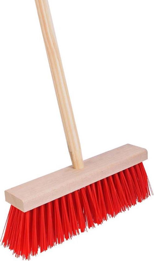 Streuding - Harde - Tuinbezem -Nylon - 30 cm - met steel 130 cm - Art.Nr.80212