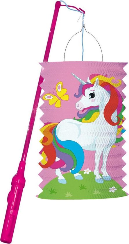 Amscan Lampion Unicorn 40 Cm Papier Roze