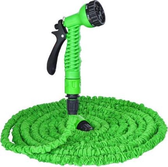 Flexibele Tuinslang – 22,5 Meter – Uitrekbaar – 7 Sproei Functies - Magische Tuinslag – Elastisch - Lichtgewicht – Uitzetbaar - Tuin Bewatering - Groen – Magic Hose – Water Hose