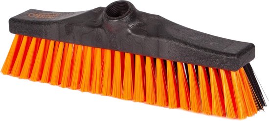 OrangeBrush -Combi bezem- 30 cm - harde en zachte haren - Gemaakt van gerecycled kunststof - OB20330