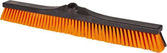 OrangeBrush - Combi Bezem - 60 cm- Harde en Zachte haren - Gemaakt van gerecycled kunststof - OB20360