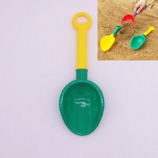 Let op type!! 10 PCS Beach Shovel Speelgoed zand graven Tool Kinderen Spelen Sneeuw Schop (Groen)