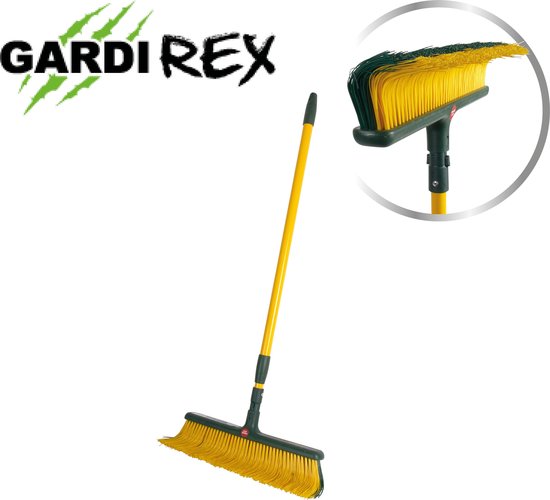 Gardi Rex Claw Brush, klauwbezem met telescoopsteel 45cm breed – veger, bezem,