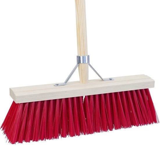 Streuding - Harde -Nylon - Straatbezem - 50cm !!!! met steel 1500x28 + steel versteviging