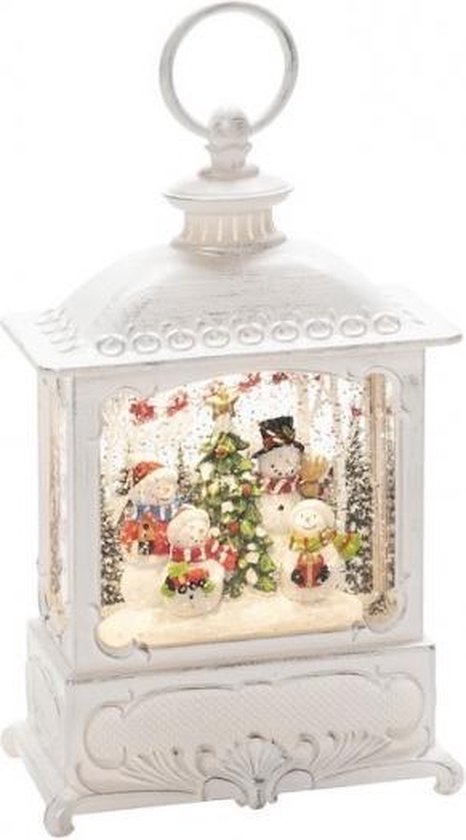 Konstsmide Kerstlantaarn Sneeuwpoppen 13,5 X 25 Cm Wit