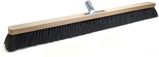 Streuding - Zaalveger - Haarmix - zwart - 100 cm - met steelhouder -Art.Nr.81208