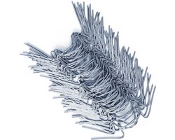 Deuba Broeikas Kasklemmen - 50 stuks 85x30mm - Zilver