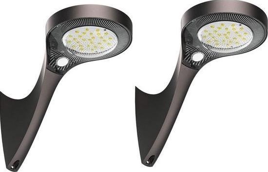 O'DADDY Gemini solar tuinverlichting - wandlamp set 2st - 1000 lumen