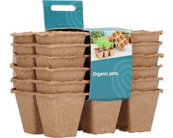Sogo biologische potjes 6 x 6 cm - Sogo biologische potjes 4 x 4 cm - 6 strips van 6 stuks