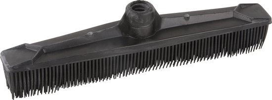 Rubberen Bezem  - Kappersbezem - Zwart - 35 cm - Kapper - Barber - Kapsalon