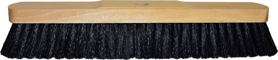 Zaalveger - Zachte Bezem - 50 cm - Paardenhaar mix - Verniste Zadelrug - 3602