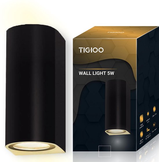 TIGIOO LED Buitenlamp - Tuinverlichting  - Buitenverlichting - Wandlamp - 1 PACK