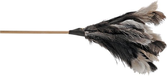 Plumeau/duster van struisvogelveren 40 cm - Huishuidelijke producten/schoonmaken/afstoffen