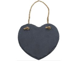 Esschert Design Plantenlabel Hart 12 X 11 Cm Steen/touw Zwart