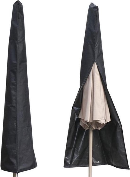 Parasolhoes - Afdekhoes - Weersbestendig - Waterdicht - Tuin - Outdoor -  ø 200 tot 320cm - polyester - Met Ritssluiting - Met Bewaartas