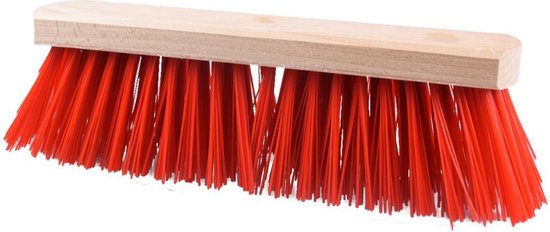 Straatbezem Rood 29cm