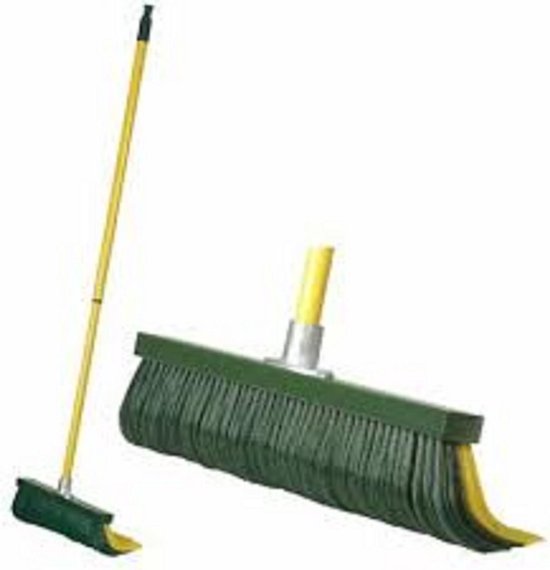 Straatveger - Krallenbezem Origineel - 40 cm Lengte - Inclusief Telescoopsteel 140 cm