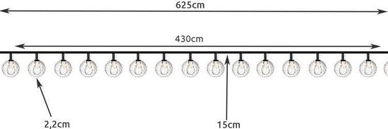 Lampion slinger | Tuinverlichting | 6 meter | Wit | Solar |