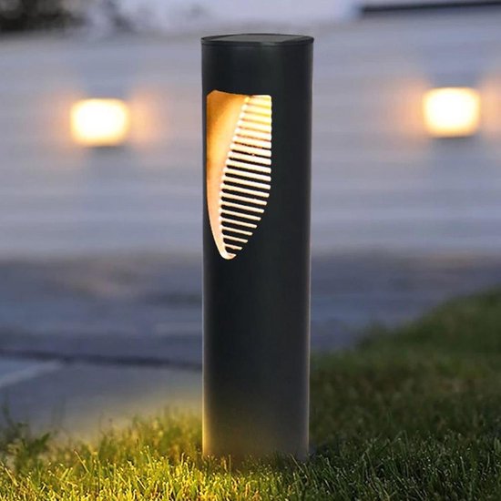 6 stuks designer LED solar tuinverlichting zonder kabel - op zonne energie - buitenverlichting - tuinlamp