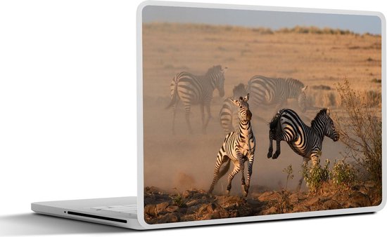 Laptop sticker - 10.1 inch - Schoppende zebra